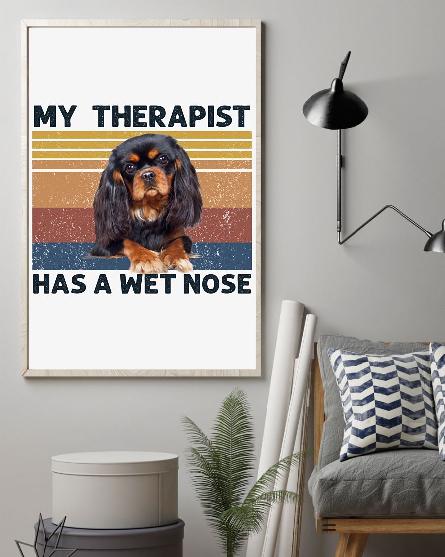 Cavalier King A Wet Nose Gift For Dog Mom Canvas And Poster | Wall Decor Visual Art | Mother’S Day Gift