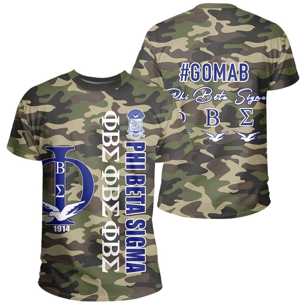 Fraternity Tshirt – Phi Beta Sigma Camouflage Style Tshirt