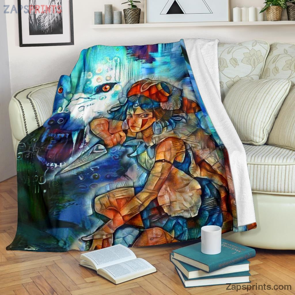 Raging Princess Mononoke Blanket