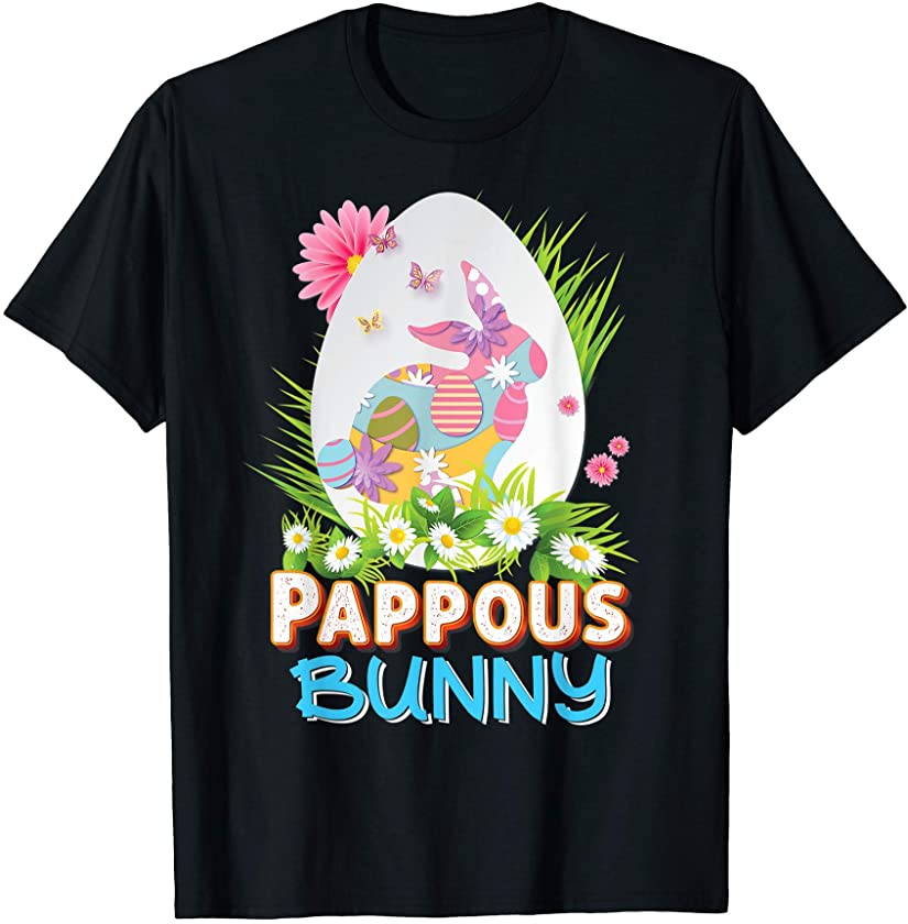 Pappous Bunny Cute Matching Family Rabbit Easter Egg Hunt T-Shirt