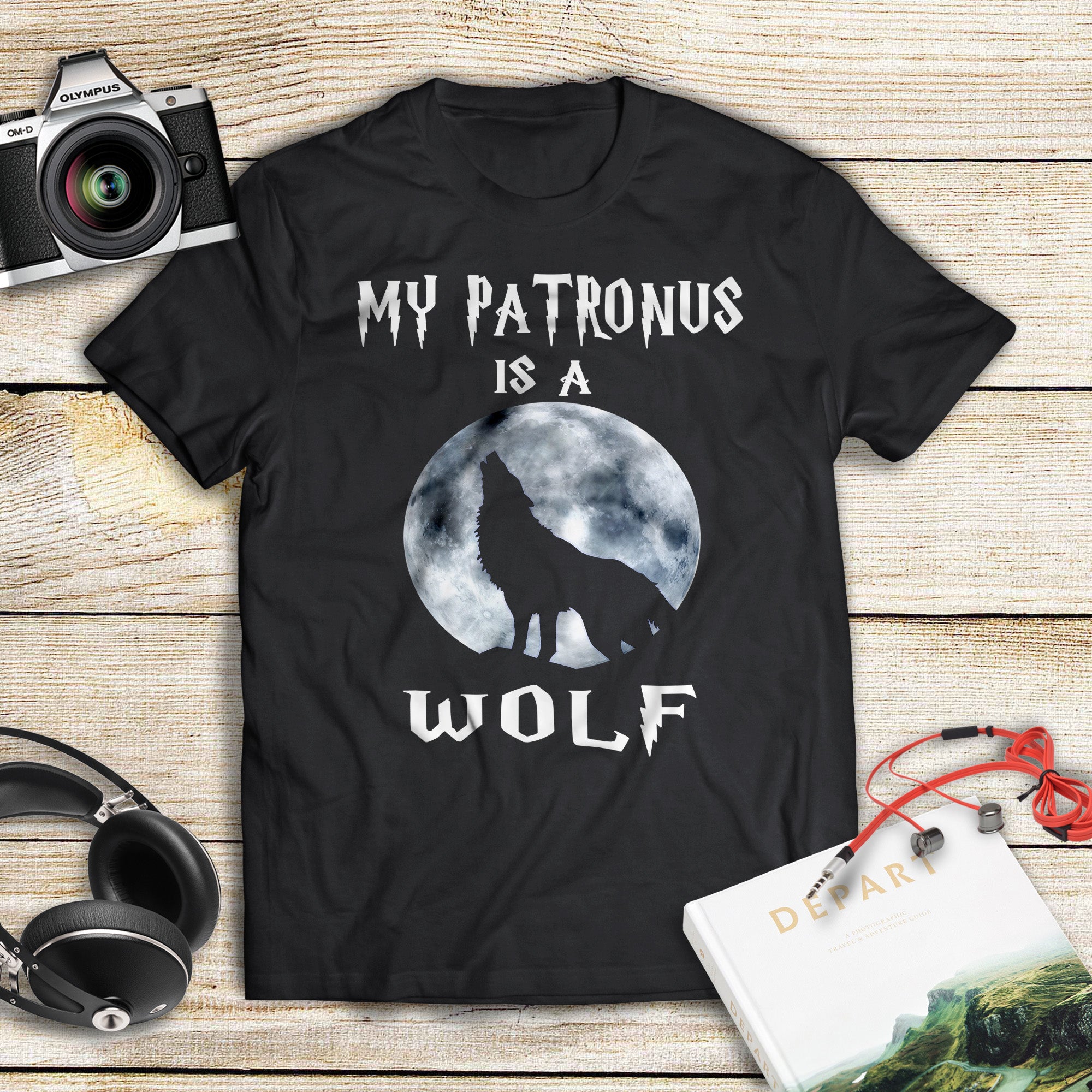 Moon My Patronus Is A Wolf Standard T-Shirt