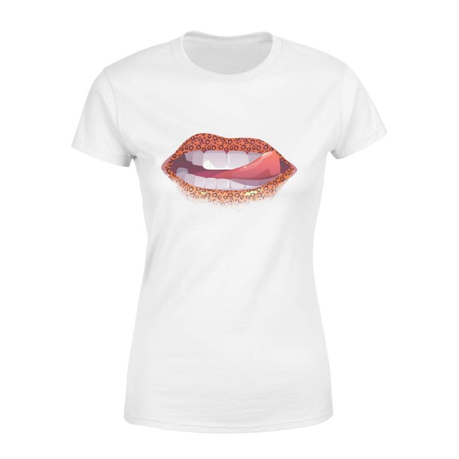 Leopard Lips – Preshrunk Jersey Women T-Shirt