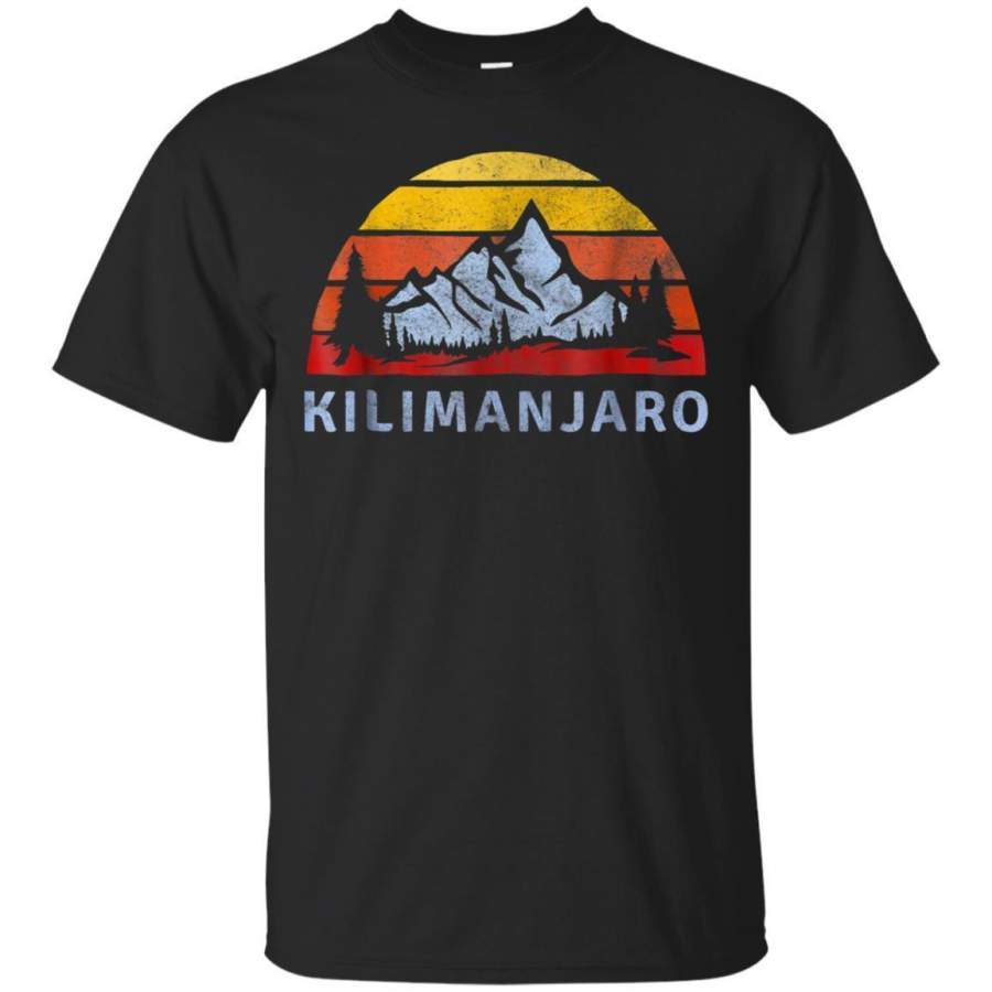 AGR Kilimanjaro Retro Mountain Sunset Tshirt Jaq T-shirt