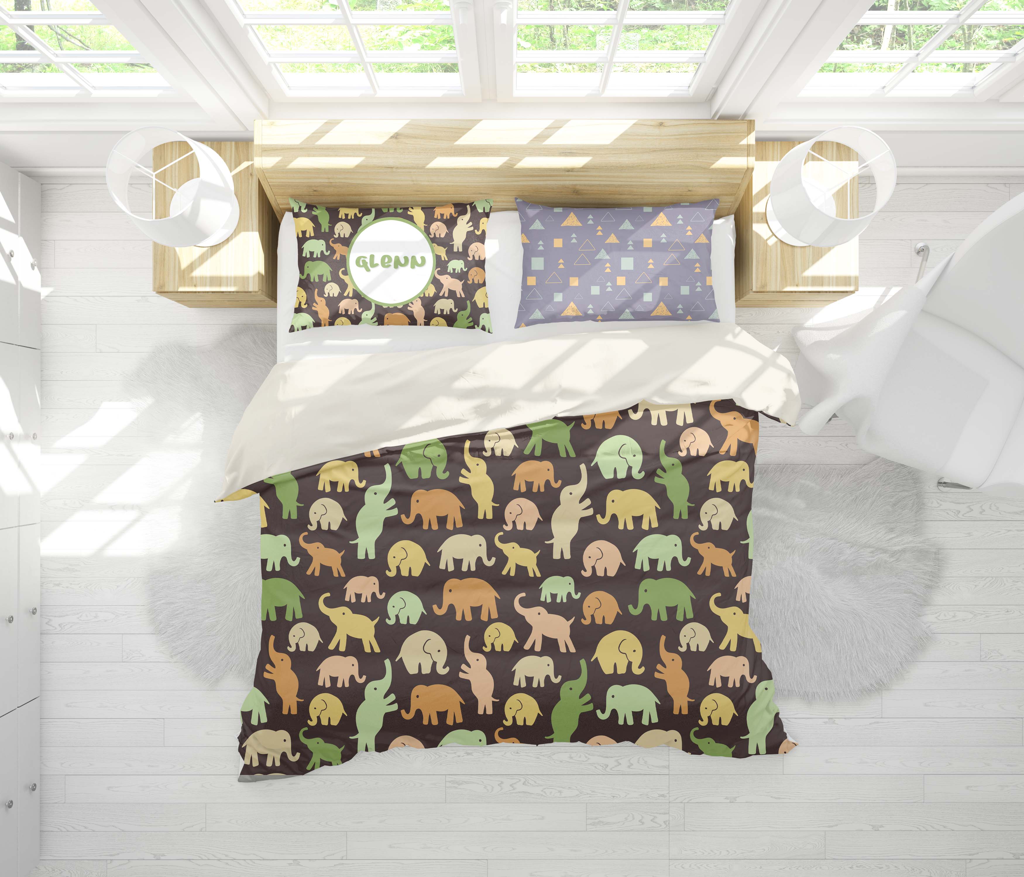 3D Elephant Quilt Cover Set Bedding Set Pillowcases 97