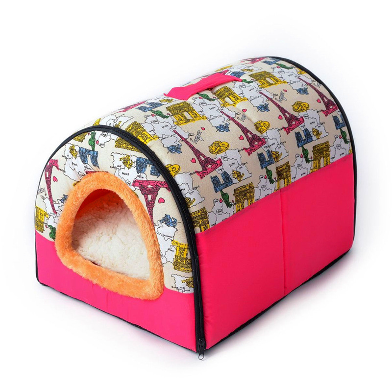 Sofa For Dog Bed Cat Puppy Rabbit Pet Foldable Warm Soft Warm Pet Kennel Sofa Sleeping Bag House Puppy Cave Bed alx