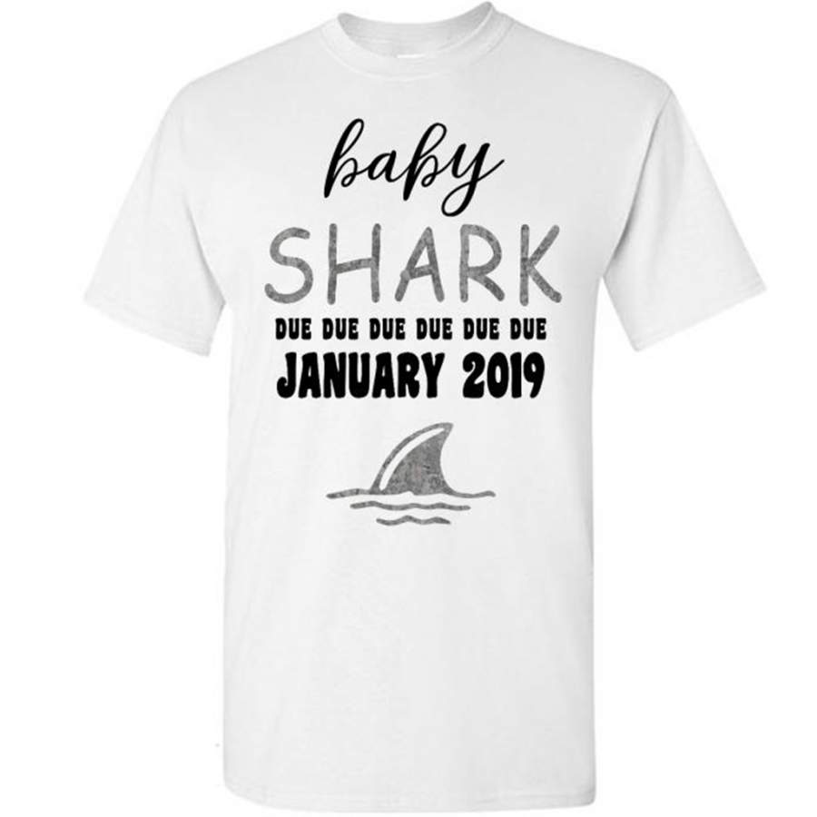 Baby Shark Due Due Due Due January 2019, Birthday Gift – Gildan Short Sleeve Shirt