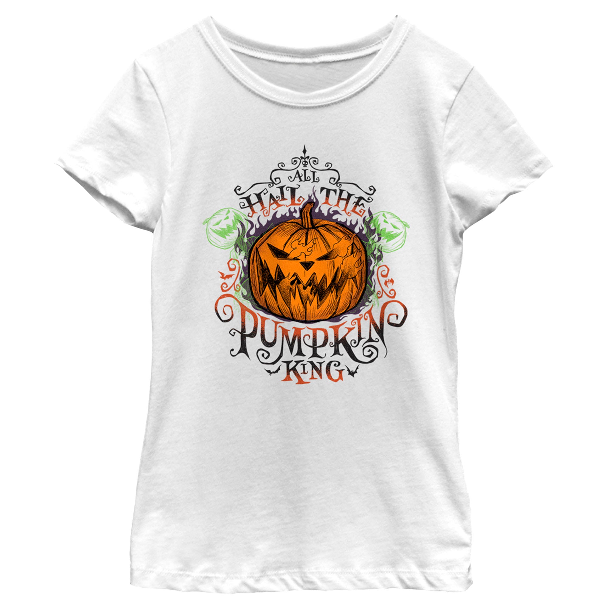 Girl’S The Nightmare Before Christmas All Hail The Pumpkin King T-Shirt