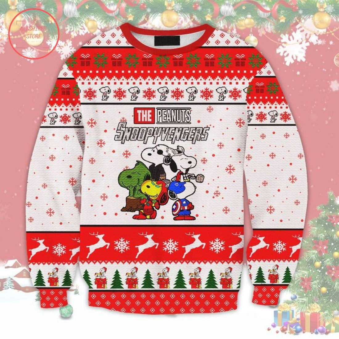 The Peanuts Snoopyvengers Ugly Christmas Sweater – Diosweater