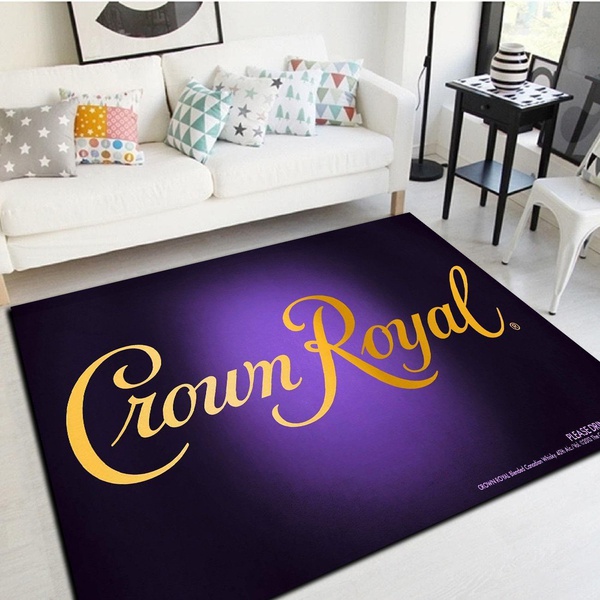 Crown Royal whisky Insprired Rug, Living Room Bedroom Carpet, Home Floor Decor