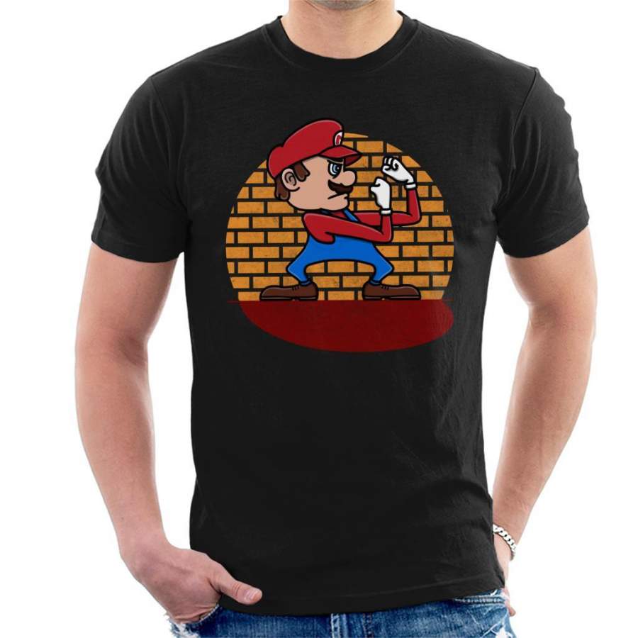 Super Mario Fighting Italian Men’s T-Shirt