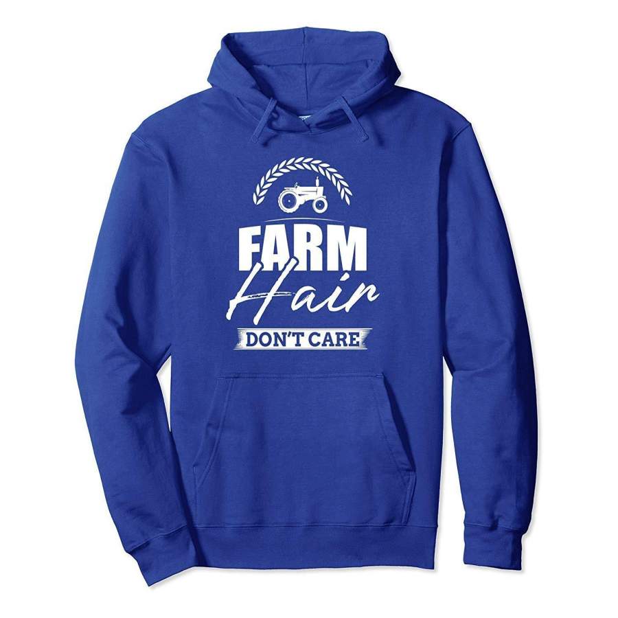 Barn Life Farm Hair Don’t Care Hoodie Country-Style Gift