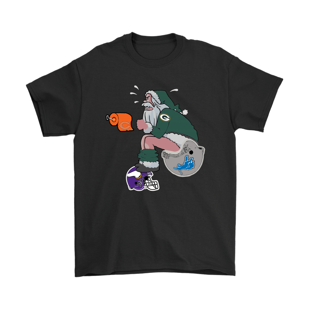 Find Santa Claus Green Bay Packers Shit On Other Teams Christmas Shirts