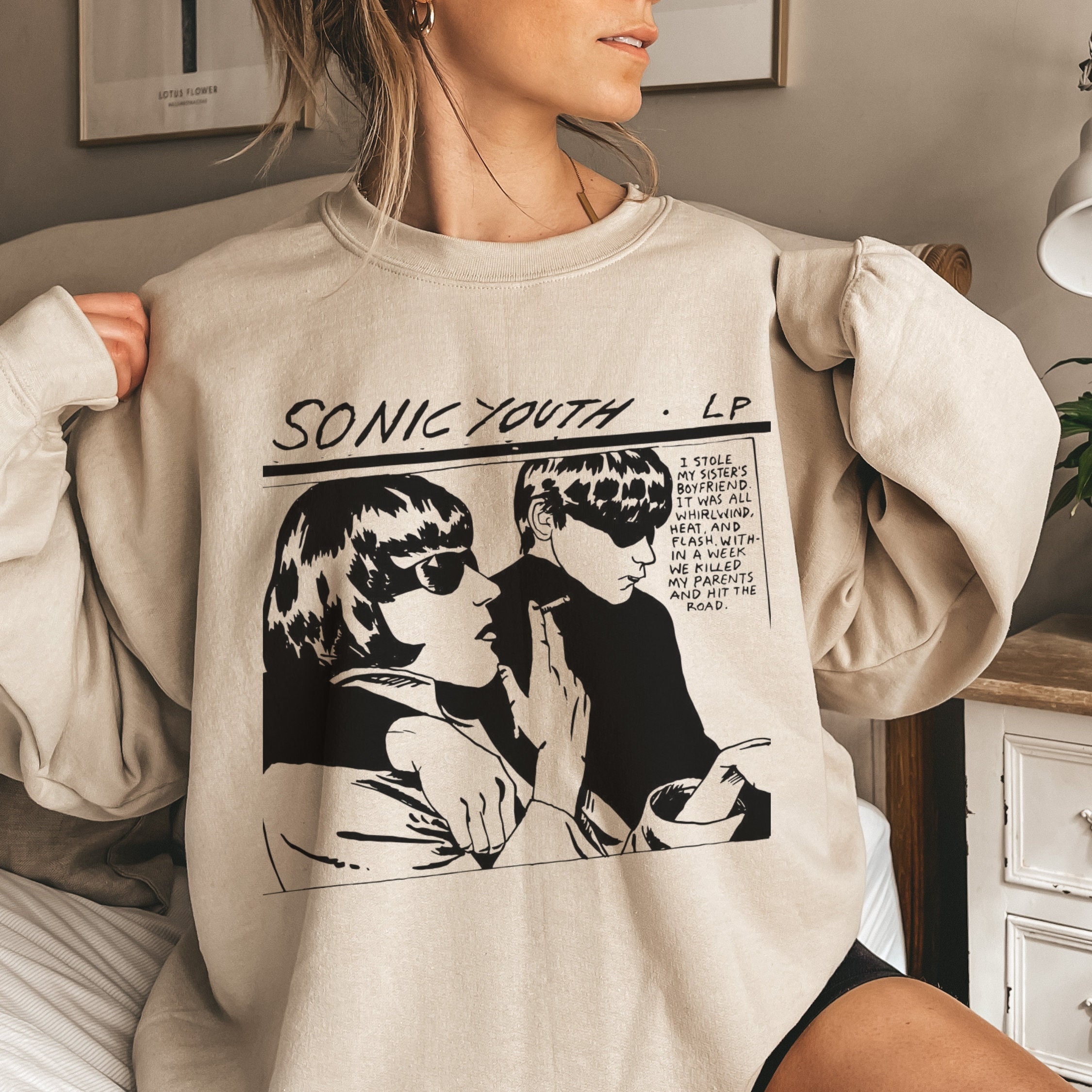 Sonic Youth Sweatshirt, Sonic Youth, Grunge, Rock Band, Vintage Shirt, Band Sweatshirt, Sonic Youth Tour, Music Tour Shirt, Rock Tour Shirt