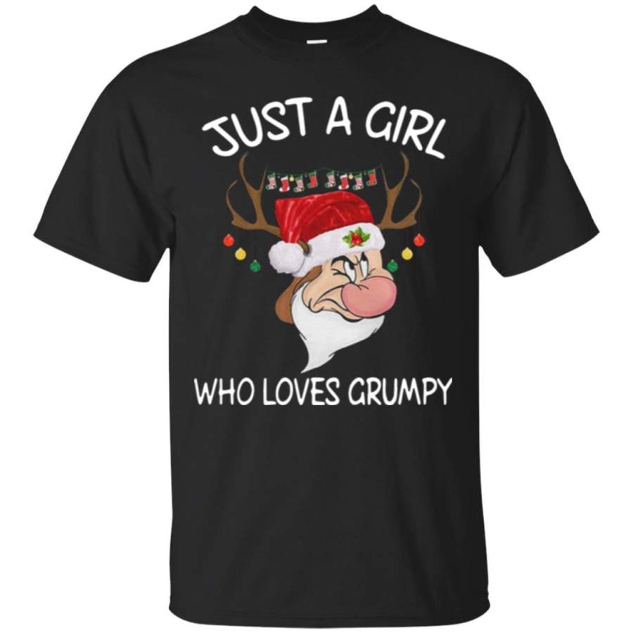 Christmas Grumpy Reindeer Just a Girl Who Loves Grumpy Sweater T-Shirt