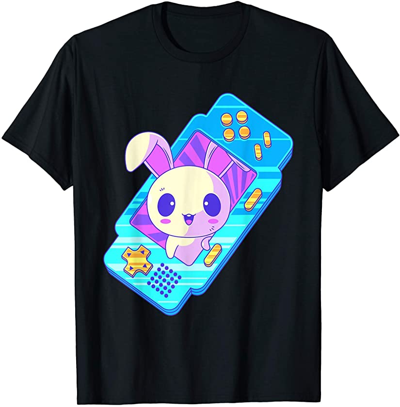 Kawaii Gamer Bunny Rabbit Pastel Goth Japanese Anime Menhera T-Shirt