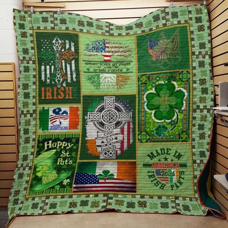 Happy Irish St Patrick Day 3D Quilt Blanket HGM47