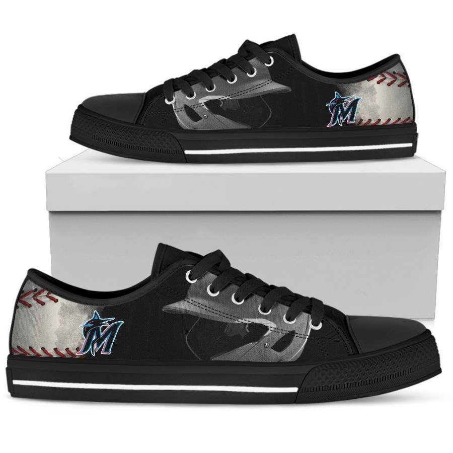 Artistic Pro Miami Marlins Low Top Shoes