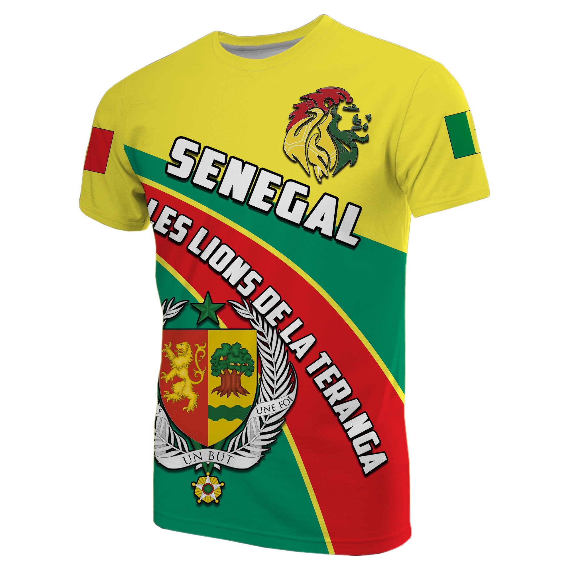 Senegal T-Shirt Les Lions de la Teranga Football Style TH5