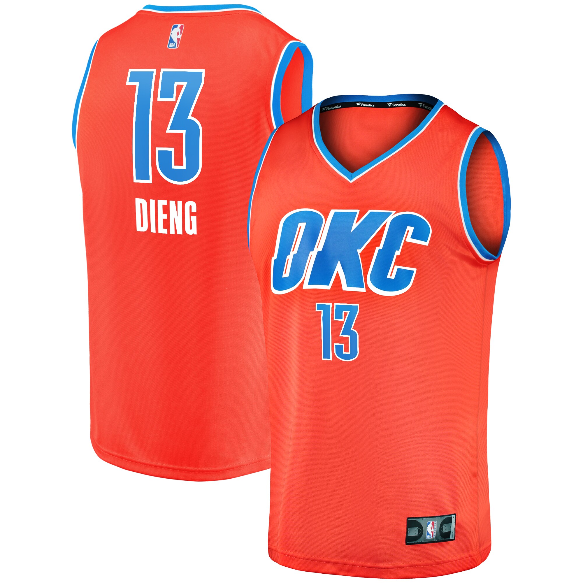 Ousmane Dieng Oklahoma City Thunder Branded Youth Fast Break Replica Player Jersey – Statement Edition – Orange