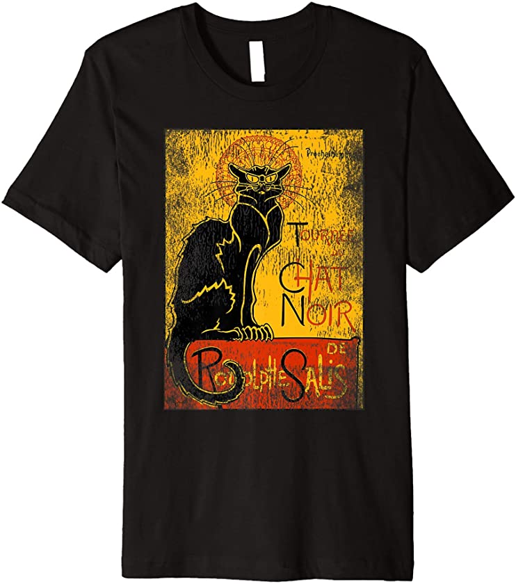 Vintage Tour du Chat Noir Black Cat Gift For Halloween Premium T-Shirt