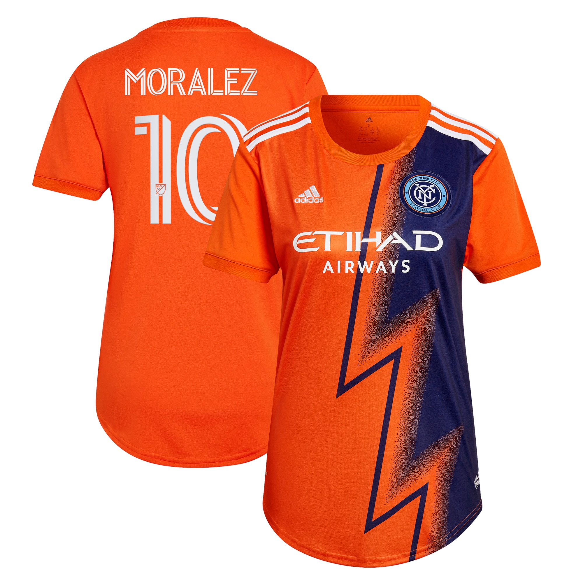 Maximiliano Moralez New York City FC Women's 2022 The Volt Kit Replica Player Jersey – Orange