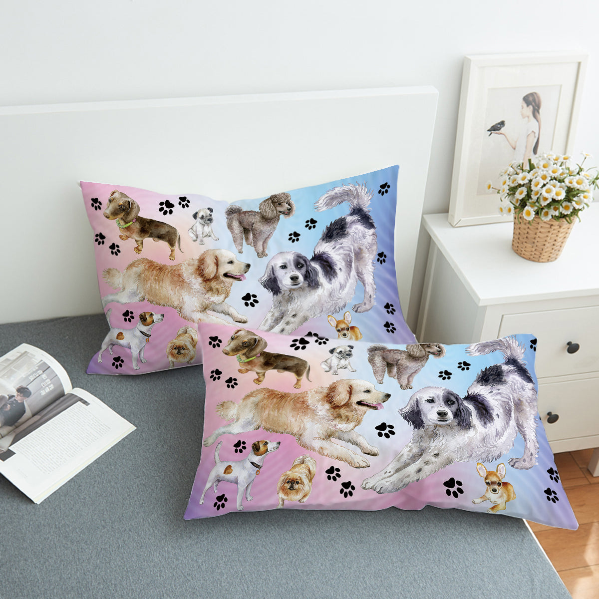 Puppy Paws Swzt0005 Pillowcase