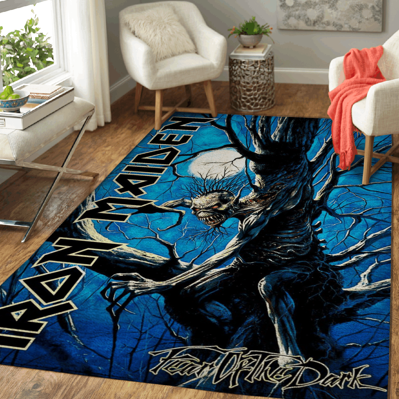 Iron Maiden – Fear of The Dark Art Area Rug