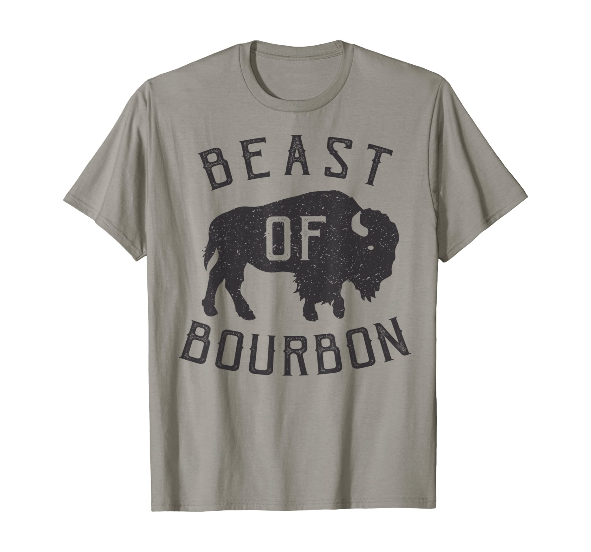 Beast of Bourbon Drinking Whiskey design Bison Buffalo Party T-Shirt