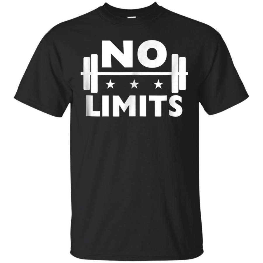 AGR No Limits Gym Tshirt  Workout  Motivation Top C637 Jaq T-shirt