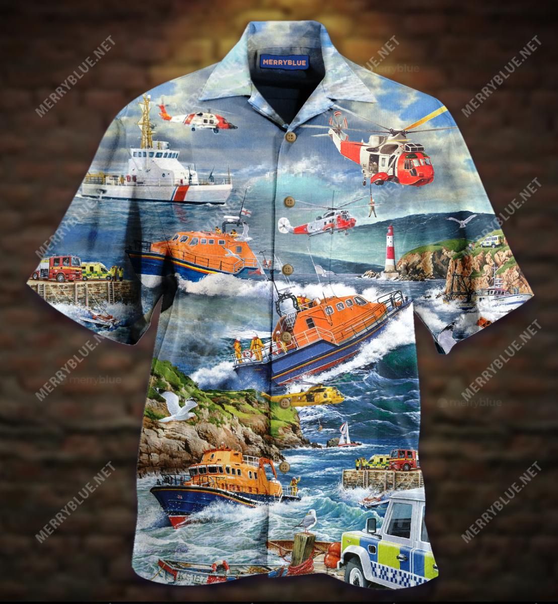 Amazing Rescue Team Aloha Hawaiian Shirt Colorful Short Sleeve Summer Beach Casual Shirt For Men And Women