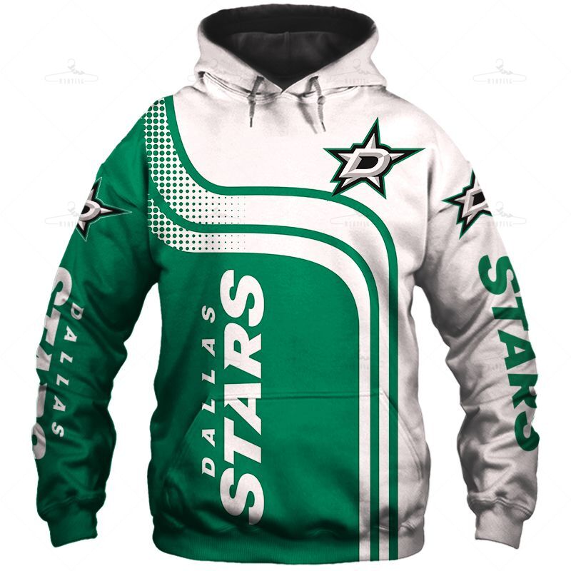 Dallas Stars Zipper Hoodie  Sweatshirt Pullover Gift S