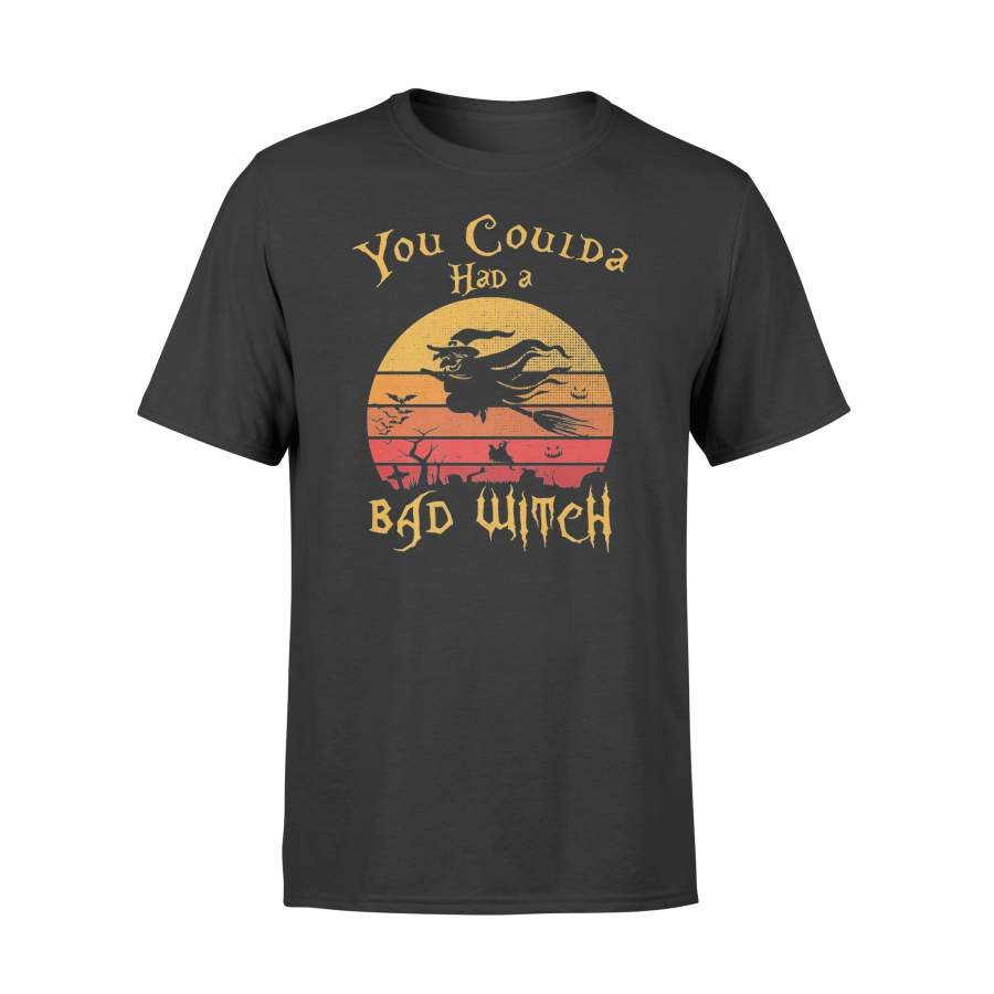 You Coulda Had A Bad Witch Vintage Funny Halloween Costume  Premium T-Shirt – Standard T-shirt