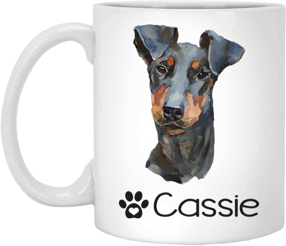 Personalized Manchester Terrier Dog Mug – Pet Owner Gifts For Women – Gifts For Dog Lover – Manchester Terrier Mom Dad Mugs – Dog Cups 15Oz