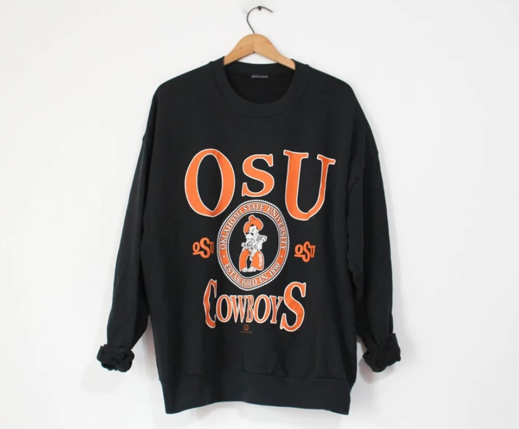 Vintage Oklahoma State University Cowboys Crewneck Sweatshirt, Oklahoma State Shirt/Hoodie, Oklahoma State Sweater, Christmast Gifts
