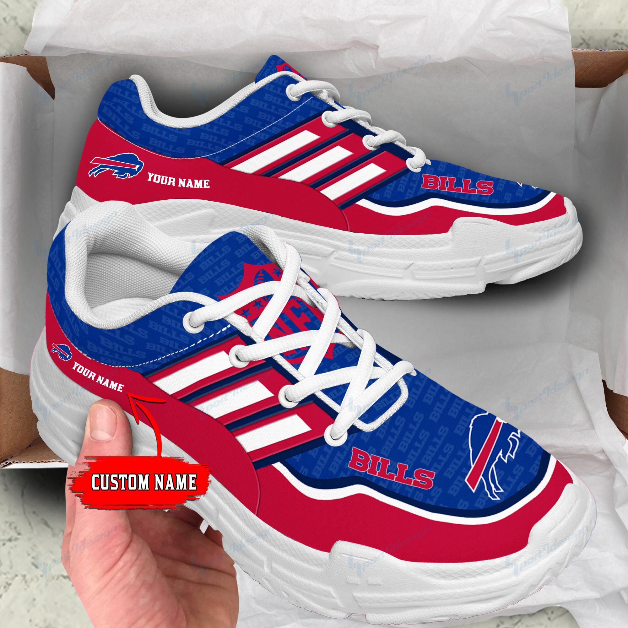 Buffalo Bills Personalized Chunky Sneakers 24