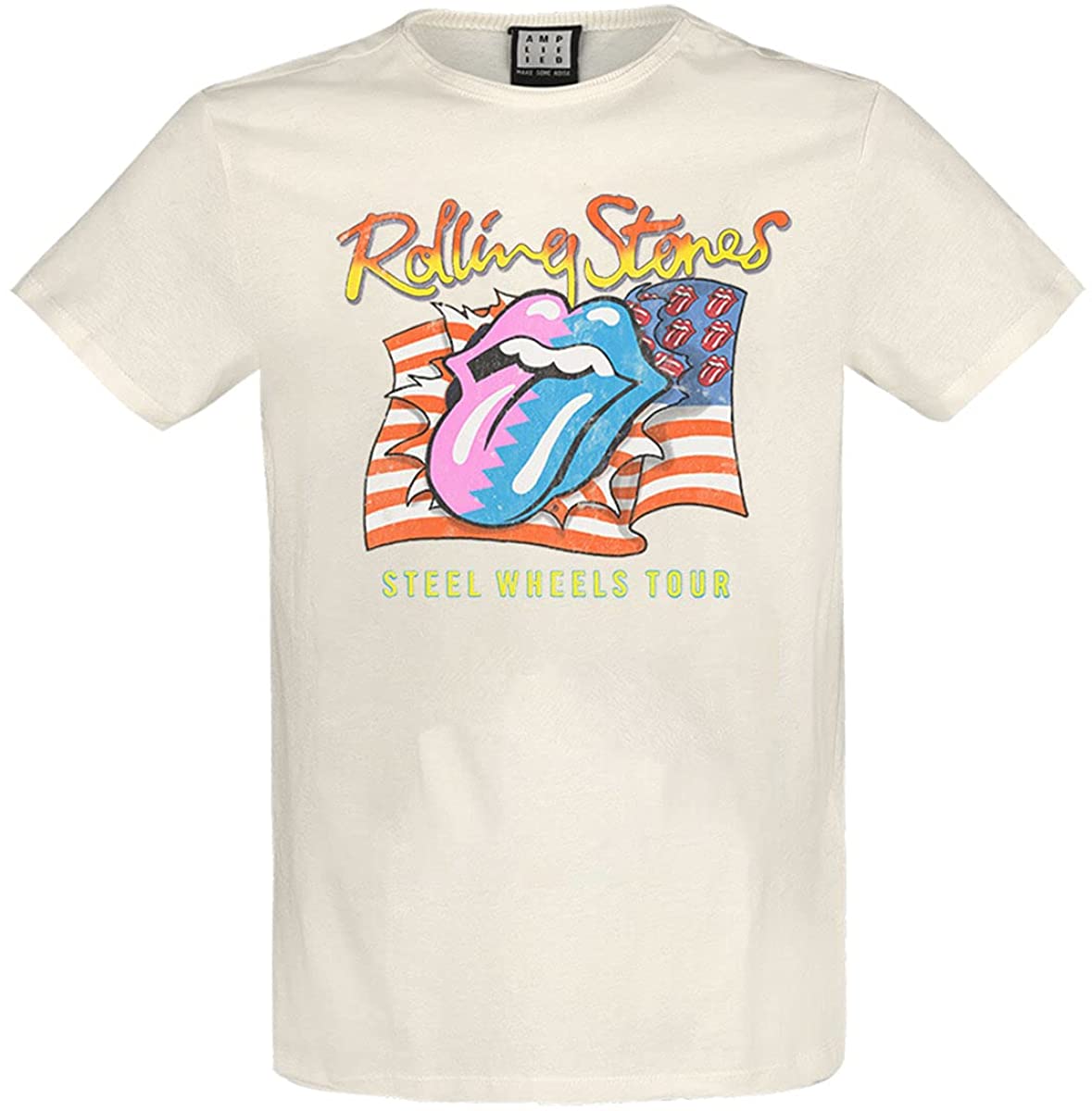 Amplified The Rolling Stones T-Shirt “Steel Wheels” (Natur)