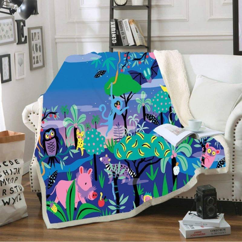 Animal CLP2810001TT Sherpa Fleece Blanket