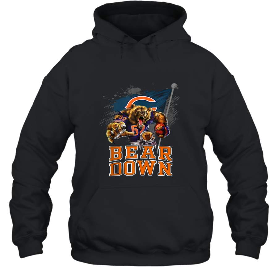 Down #52 Chicago Bear Sports Fan Football shirt Hoodie