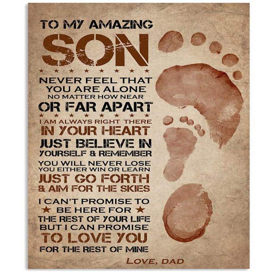 DAD TO SON Vertical Poster