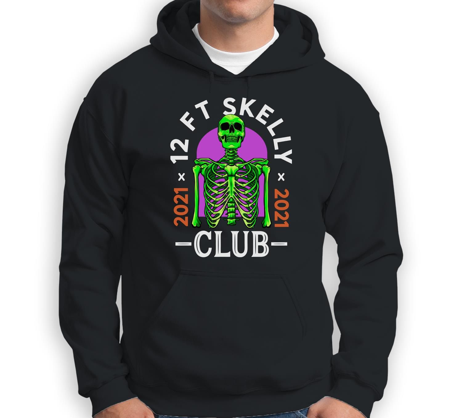 12Ft Skelly Club – Halloween 12 Foot Skeleton Appreciation Sweatshirt & Hoodie