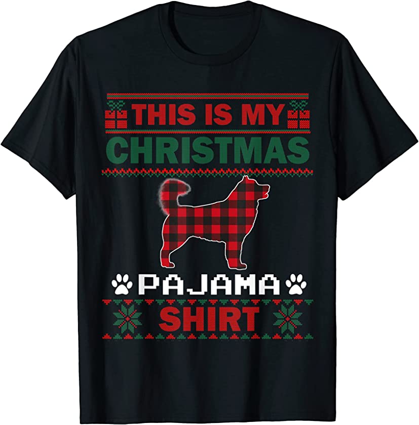 Alaskan Dog Lovers Christmas Pajama Ugly Christmas Sweater T-Shirt