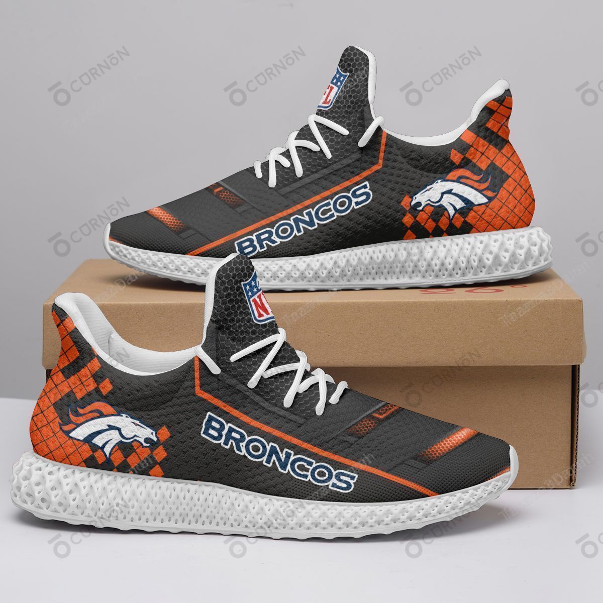 Denver Broncos 4D Future Sneakers 64