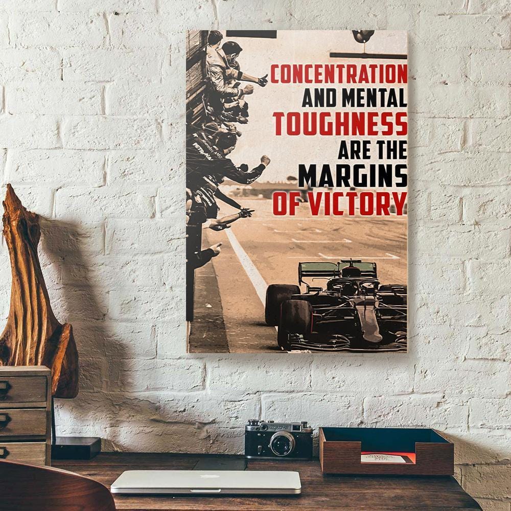 Canvas Artwork Concentration And Mental Toughness Car Racing Vertical Canvas Wall Art Appealing Living Room Bedroom Bathroom Home Decoration