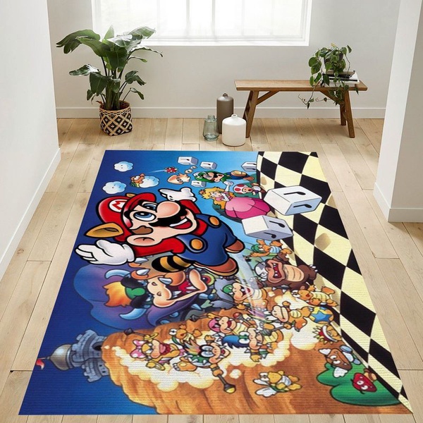 Super Mario 116 Area Rug Living Room And Bed Room Rug Gift Us Decor Vh3