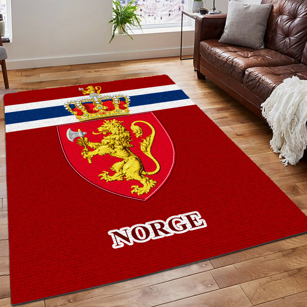 Norway Handmade Goods Printing Floor Mat Carpet, Norway Rug, Gifts For Norway