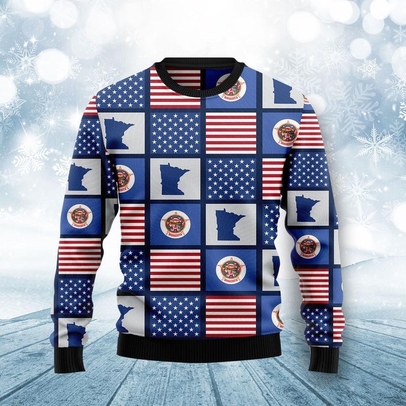 Amazing Minnesota Ugly Christmas Sweater | For Men & Women | Adult | Us4621