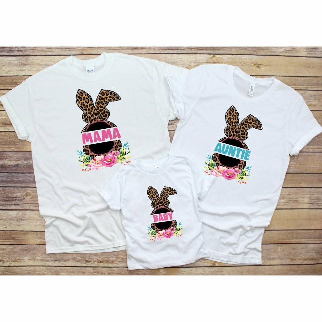 Leopard Easter Bunny Custom Shirt