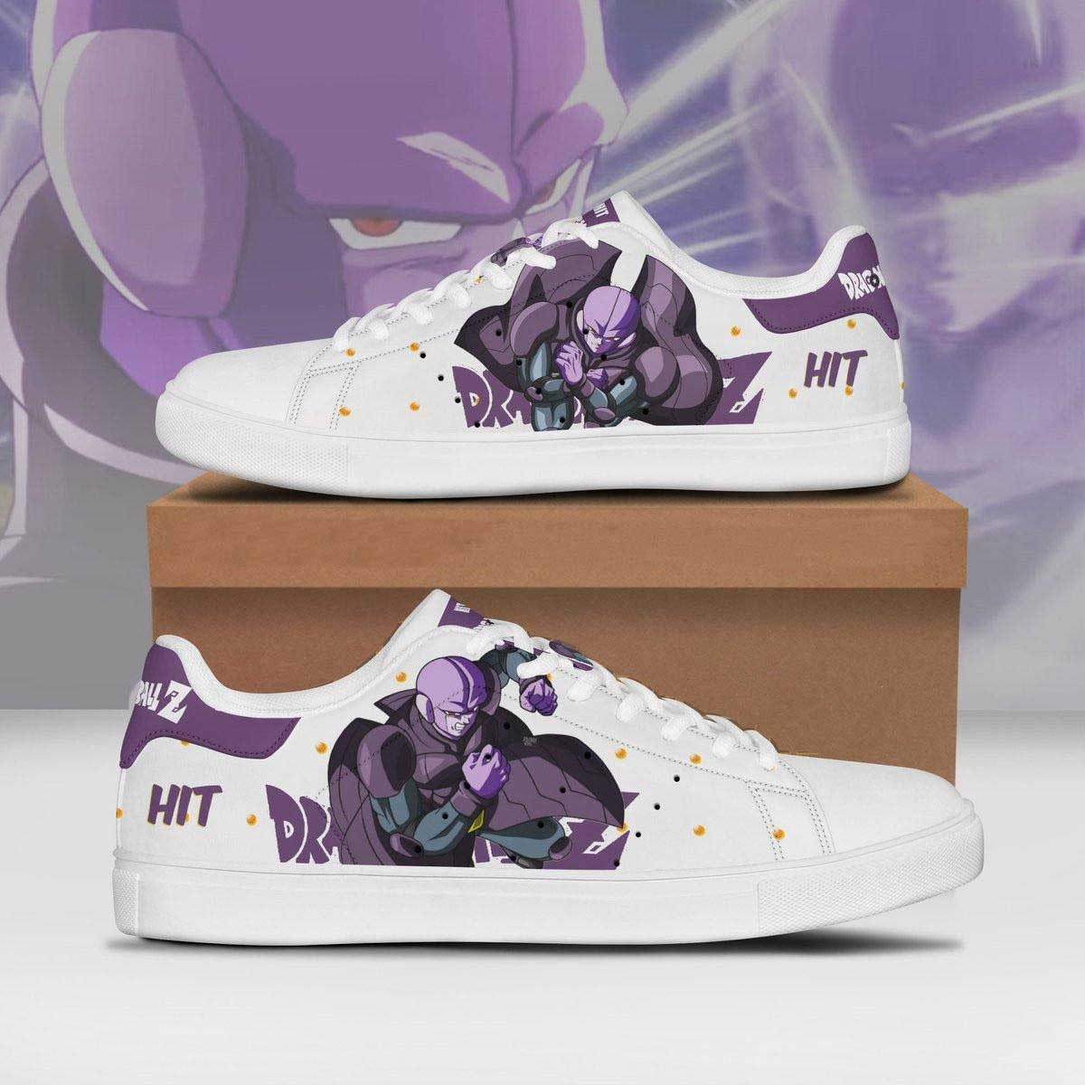 Dragon Ball Hit Anime Christmas Gift For Fan Low Top Leather Skate Shoes Sneakers For Man And Women