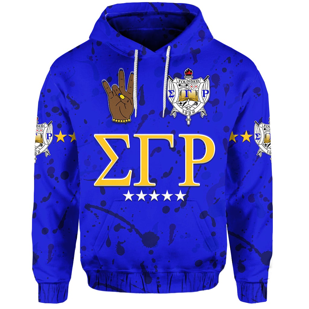 Sigma Gamma Rho Hoodie Original Style Blue Lt8