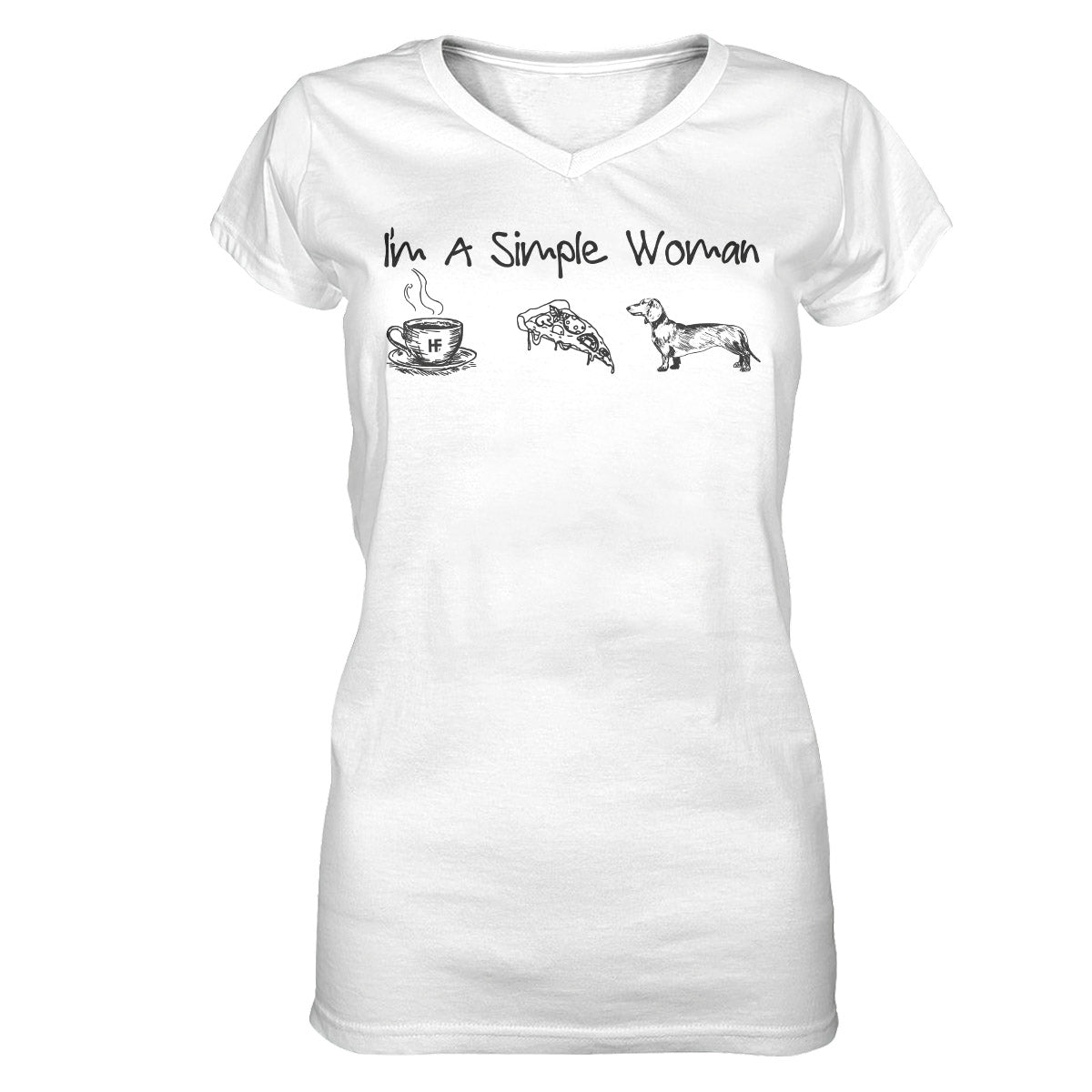 Dachshund Lovers Shirt 14 Ez01 1009 Women V-Neck T-Shirt